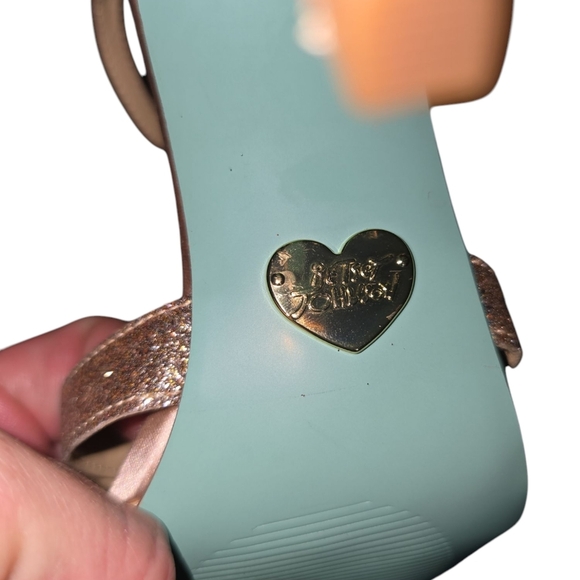 Betsy Johnson Something Blue Collection Champagne Heels Size 7 - Picture 7 of 9